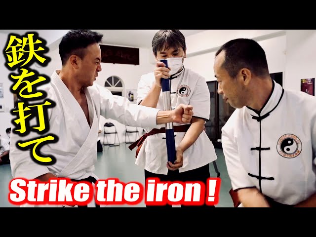 Strike the iron ! Turn your limbs into weapons! The Karate Master is amazed by Kung-fu training!