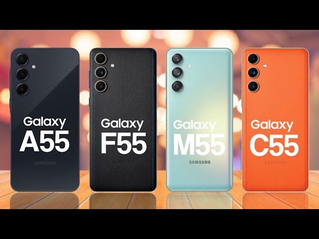 Samsung Galaxy A55 5G Vs Samsung Galaxy F55 5G Vs Samsung Galaxy M55 5G Vs Samsung Galaxy C55 5G