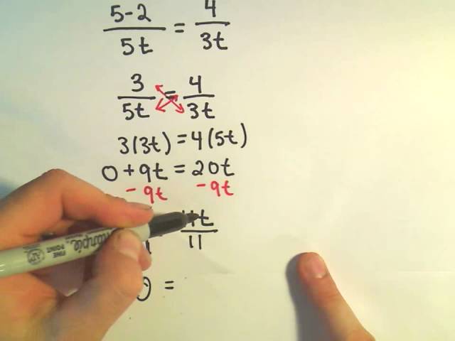 Solving a Basic Rational Equation - Ex 5