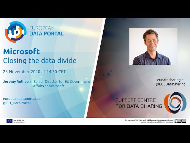 Data Talks: Microsoft - Closing the open data divide