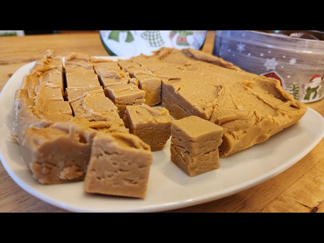 2 Ingredient 2 Minute Peanut Butter Fudge - Easy No Fail Recipe - Gift Idea - The Hillbilly Kitchen