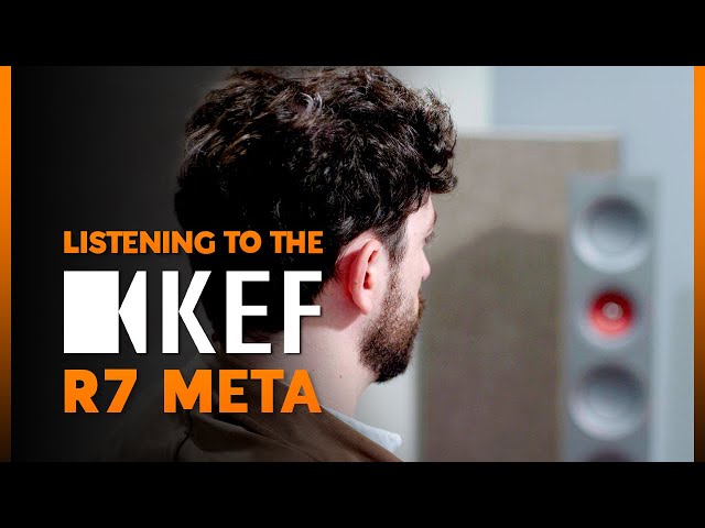 Listening to KEF R7 Meta Floorstanding speakers with David Bosch (Senior R&D Engineer) | AV.com