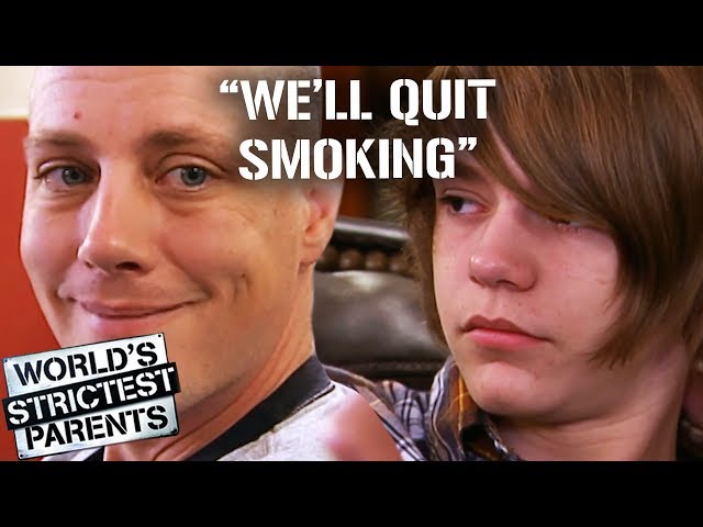Son and Dad Commit To Quit Smoking  | World's Strictest Parents