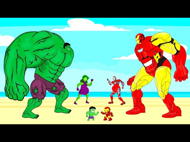 Evolution Of HULK PREGNANT vs Evolution Of IRON-MAN PREGNANT : Who Is The King Of Super Heroes?