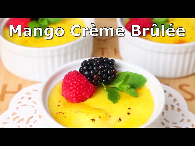Make a Crème Fruit brûlée | From Frozen mango | Easy dessert to Celebrate All your Occasion |No Bake