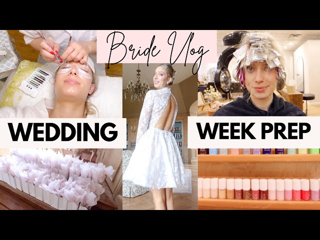 Wedding Week Beauty Appointments! NYC Bride Prep Vlog + packing & heading to our venue!