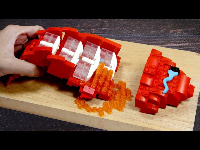 Catch & Fillet a LEGO NIGIRI SUSHI in real life - Amazing Fish Cutting Skills ASMR