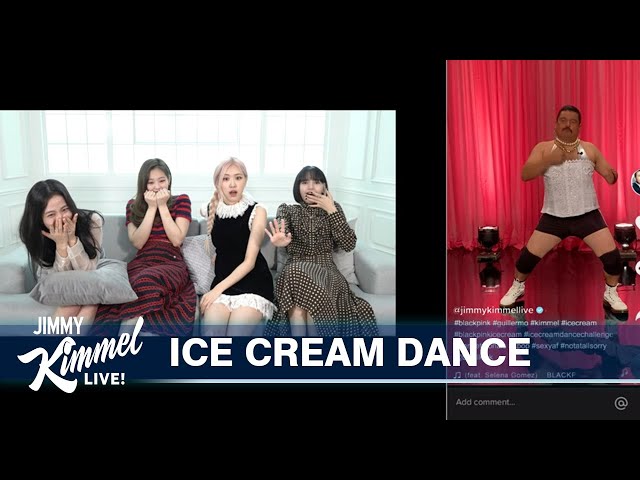 BLACKPINK Teaches Guillermo the Ice Cream Dance