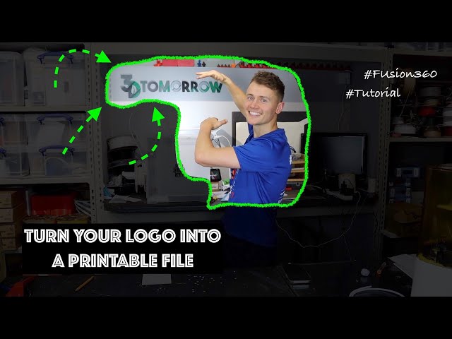 PRINT YOUR LOGO - Turn your logo into a vector & then a 3D printable model #Fusion360 #Tutorial