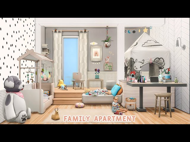 🌈🚀Happy Family Apartment • 121 Hakim House | NoCC | Sims 4 | Stop Motion Build