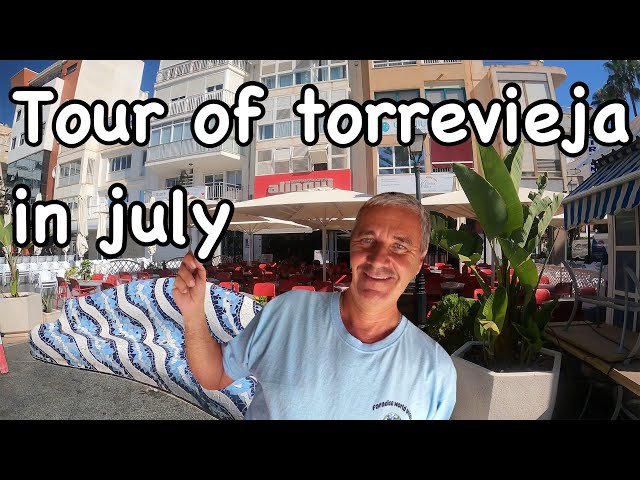 torrevieja at night in july (driving tour)Torrevieja alicante costa Blanca🇪🇸