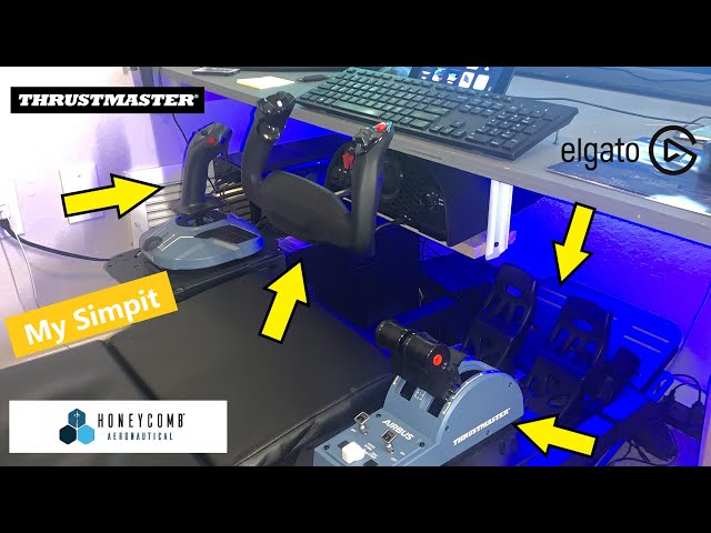 My Flight Simulator Cockpit Setup / Thrustmaster and Honeycomb mounting options