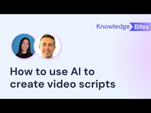 How AI can help you save time and script your videos
