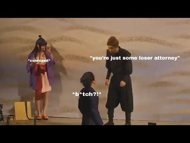 ace attorney stage play funny moments