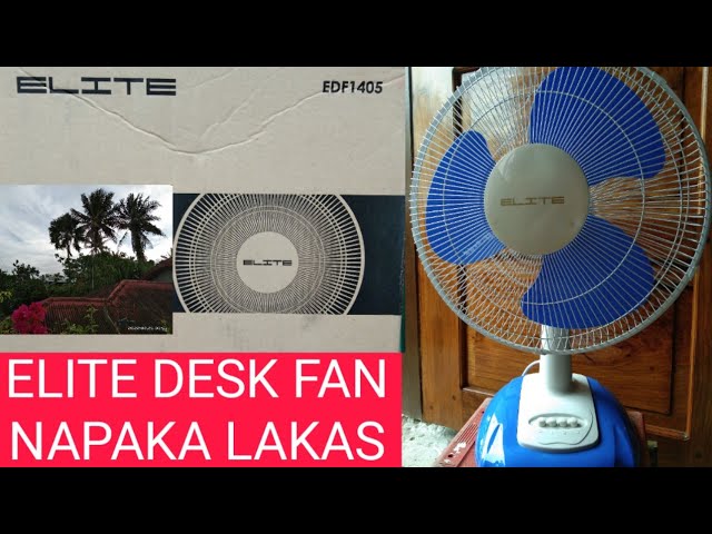 how to assemble a new desk fan