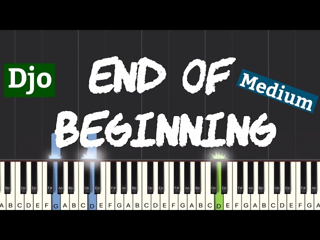 Djo - End of Beginning Piano Tutorial | Medium