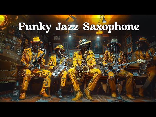 Smooth Funky Saxophone Jazz 🎷 Groovy Instrumental Beats For Relaxation And Focus