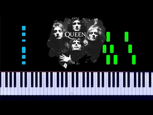 Queen - We Will Rock You Piano Tutorial