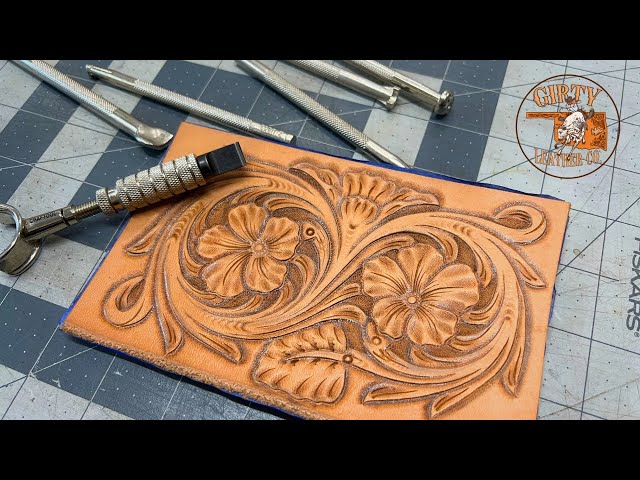 Beginner Leather Tools Only - Tooling a Floral Pattern