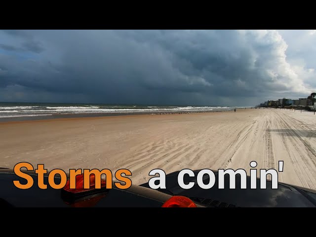 Big storm on Daytona beach | St.Augustine | How to use an RV Septic System