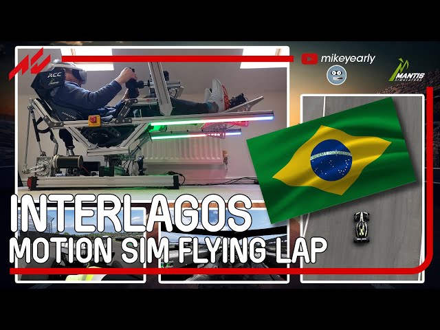 2 DOF Motion Simulator F1 Racing at INTERLAGOS - incredible Sim Racing immersion!