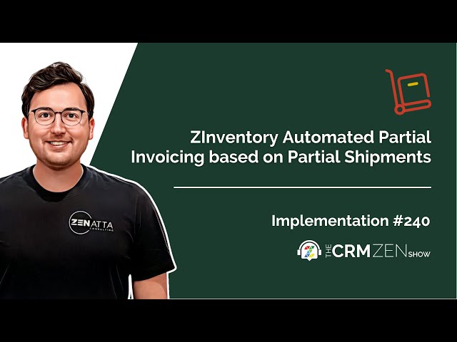 Zoho Inventory Automated Partial Invoicing Based on Partial Shipments