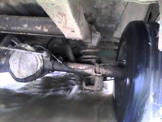 Rear suspension test