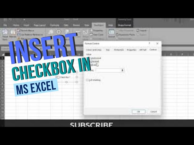 How to Add Check Boxes In MS Excel Sheet | Insert Checkbox in Ms Excel | Aazz Ahmad