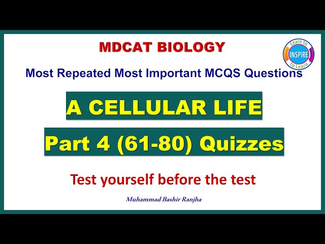 A Cellular life /Variety of life MCQs Part 4 #acellularlife #varietyoflife #eteamdcat #numsmdcat
