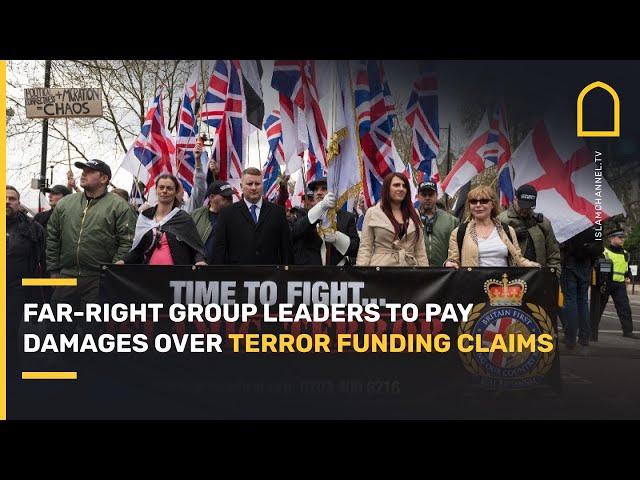 Far-right group leaders to pay damages over terror funding claims