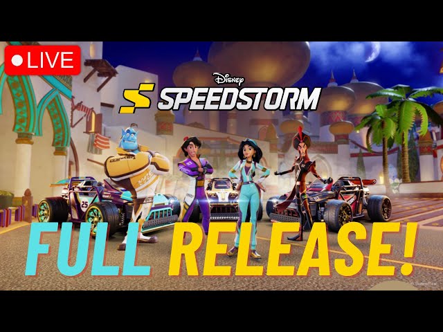 🔴 Speedstorm Is Finally Free! New Aladdin Season!| Disney Speedstorm Stream