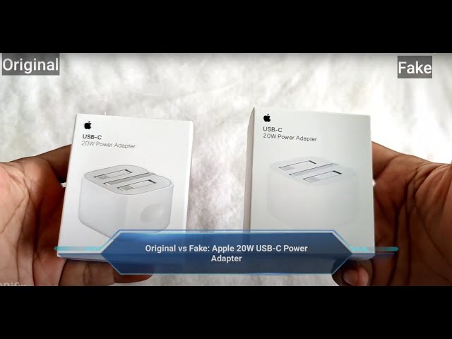 Original vs Fake Apple 20W USB-C Power Adapter