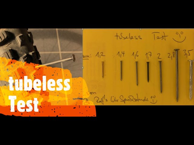 Dichtmilch MTB tubeless Test - Nagel Experiment  ;-) ! am Bsp Schwalbe Nobby Nic mit tune Dichtmilch