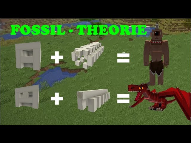 Das GEHEIMNIS hinter den FOSSILEN in MINECRAFT | Minecraft FOSSILE THEORIE DEUTSCH