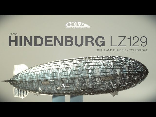 Animated Hindenburg LZ-129 - assembling steel in 1/1000