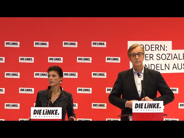 Sahra Wagenknecht und Dietmar Bartsch, DIE LINKE: "Neue Mehrheiten für unser Land"