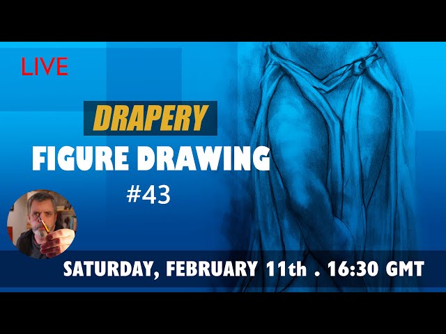Drapery Figure Drawing #43