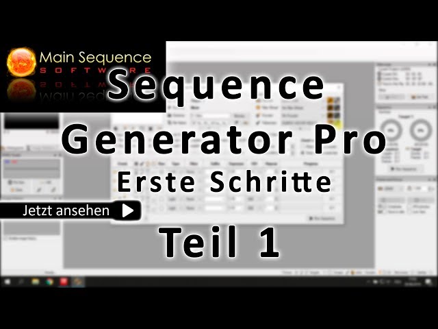 Sequence Generator Pro für Einsteiger (Erste Schritte) Teil 1/4