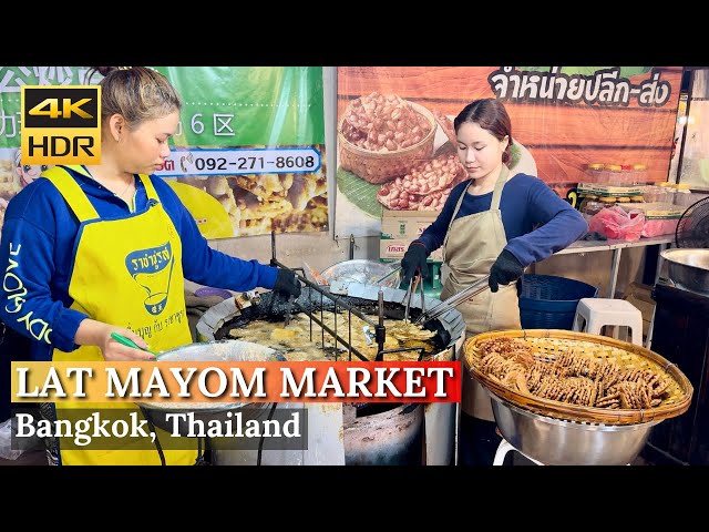 [BANGKOK] Khlong Lat Mayom Floating Market "Incredible Street Foods & Boat Trip"| Thailand [4K HDR]