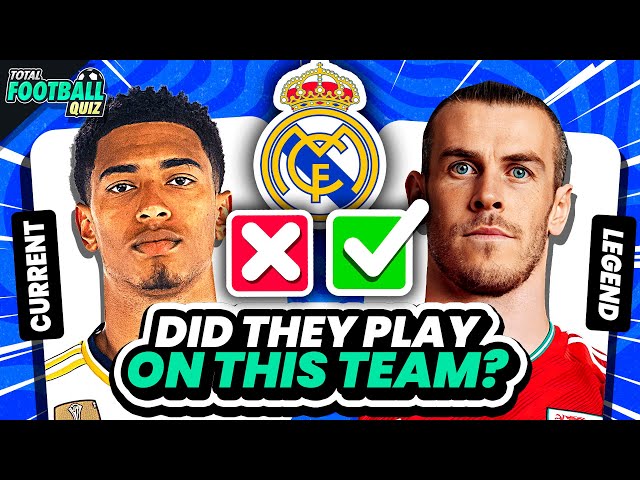 GUESS IF THE 2 PLAYERS PLAYED AT THE SAME TIME ON THIS TEAM | QUIZ FOOTBALL TRIVIA 2024