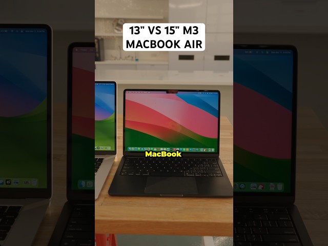 13” VS 15” M3 MacBook Air! #macbookair #apple