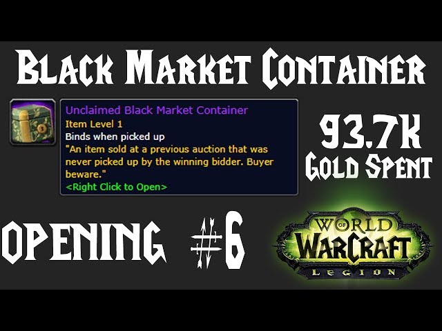 Unclaimed Black Market Container #6