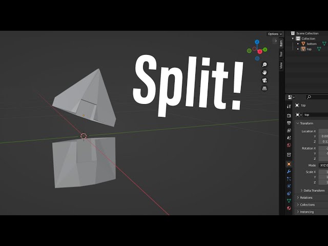 How to split objects for 3d printing-Blender tutorials