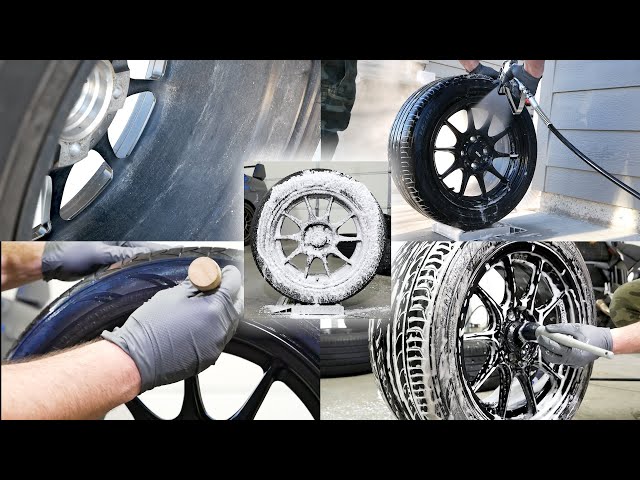Oddly SATISFYING Wheel & Tire Cleaning | Car Detailing