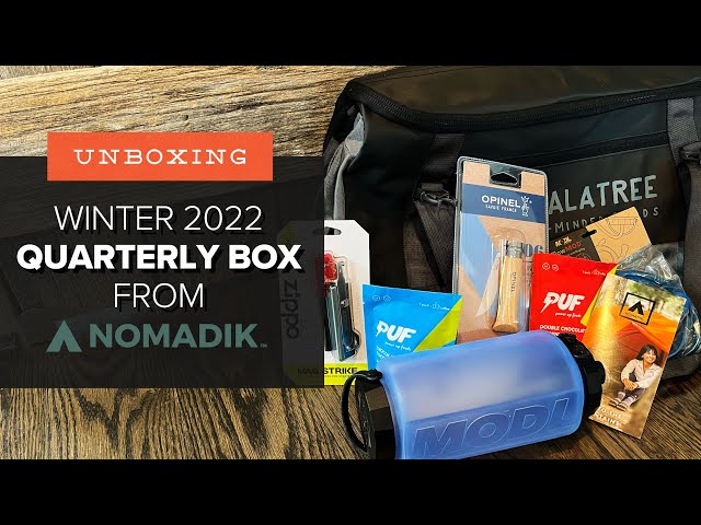 One Heck of a Bag! | Unboxing the QUARTERLY Box from Nomadik - Winter 2022