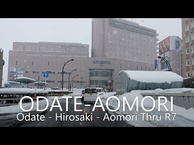 4K Snow Drive | Odate - Hirosaki - Aomori, Japan