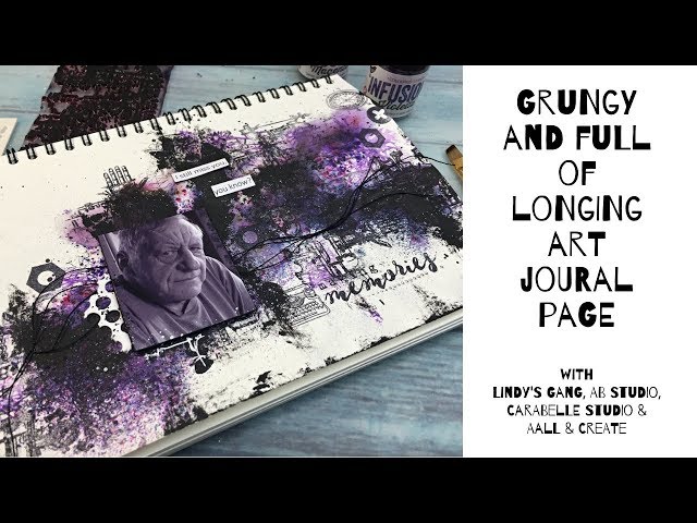 Art journal page with PaperArtsy Infusions