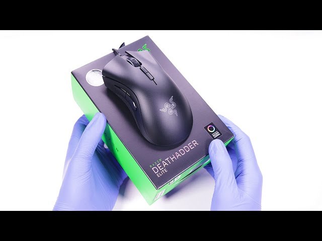 Razer Deathadder Elite Gaming Mouse Unboxing - ASMR