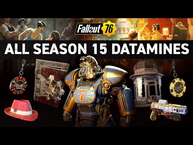ALL DATAMINED REWARDS for Season 15! | Fallout 76