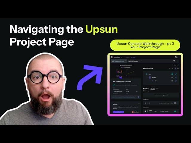 A Quick Tour of the Upsun Console - Pt. 2 - The Project Page